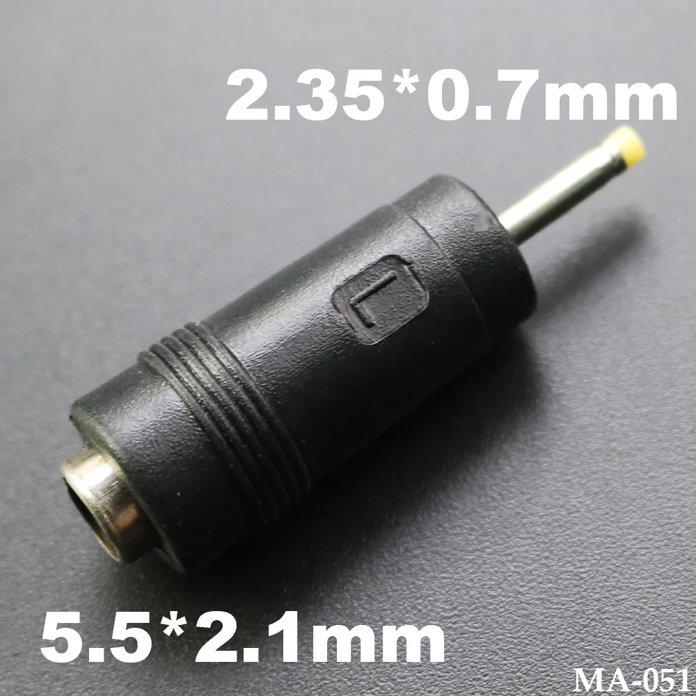 

1pcs 5.5*2.1mm Female Jack to 2.35*0.7mm Male Plug DC Power Connector Adapter Laptop