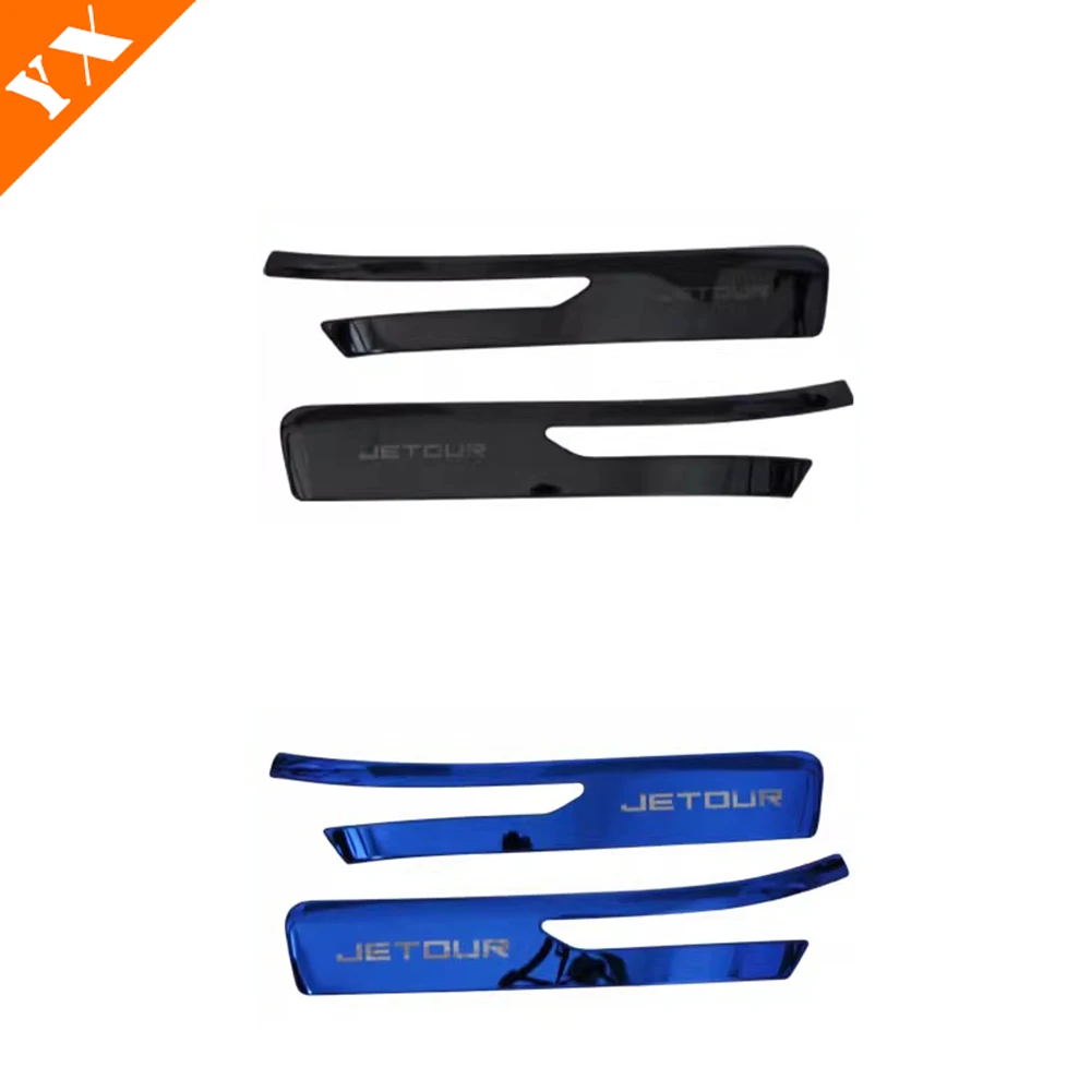 Voor Jetour x70 plus 2025 2026 auto accessoires roestvrij Auto Zijdeur Spiegel Strips Achteruitkijkspiegel Regenhoes Anti kras