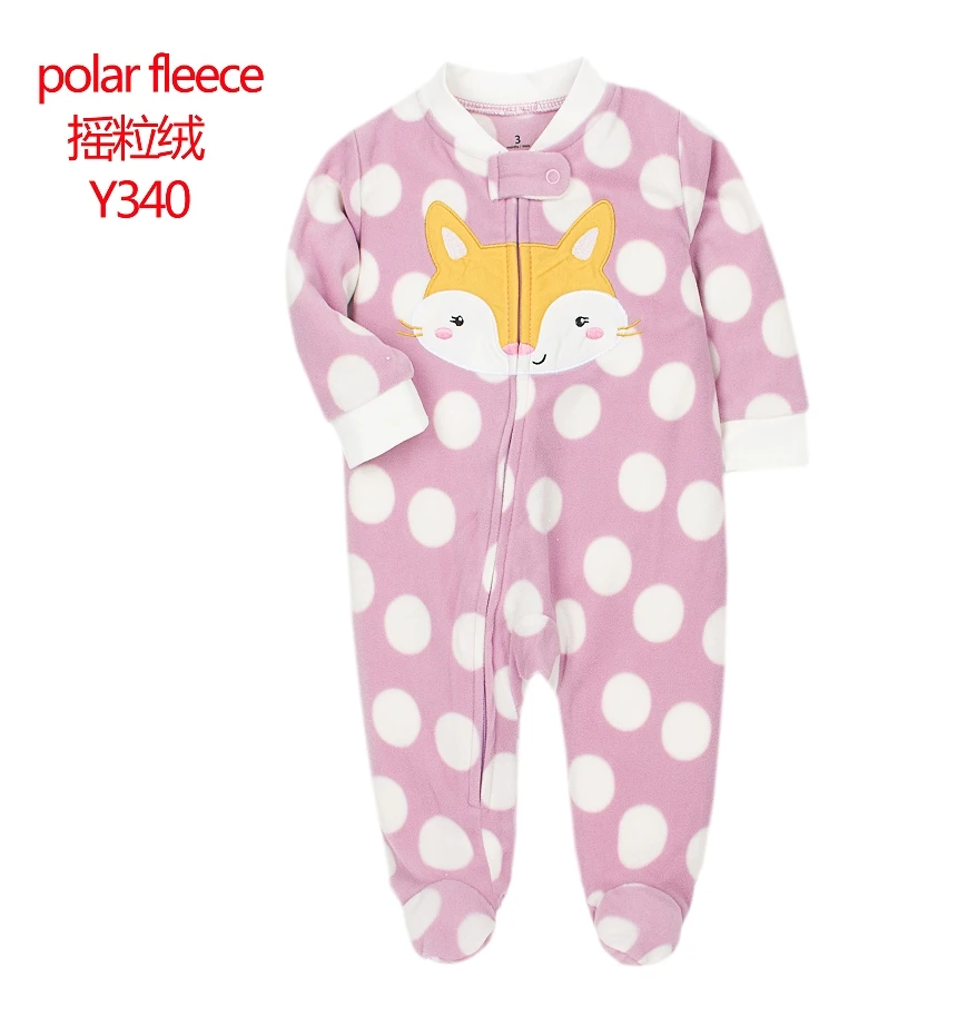 9M Baby Fleece Pajamas Girls Warm Romper Warm Winter Underwear One Piece Coveralls Boys Outfits Infants Clothes Bebe