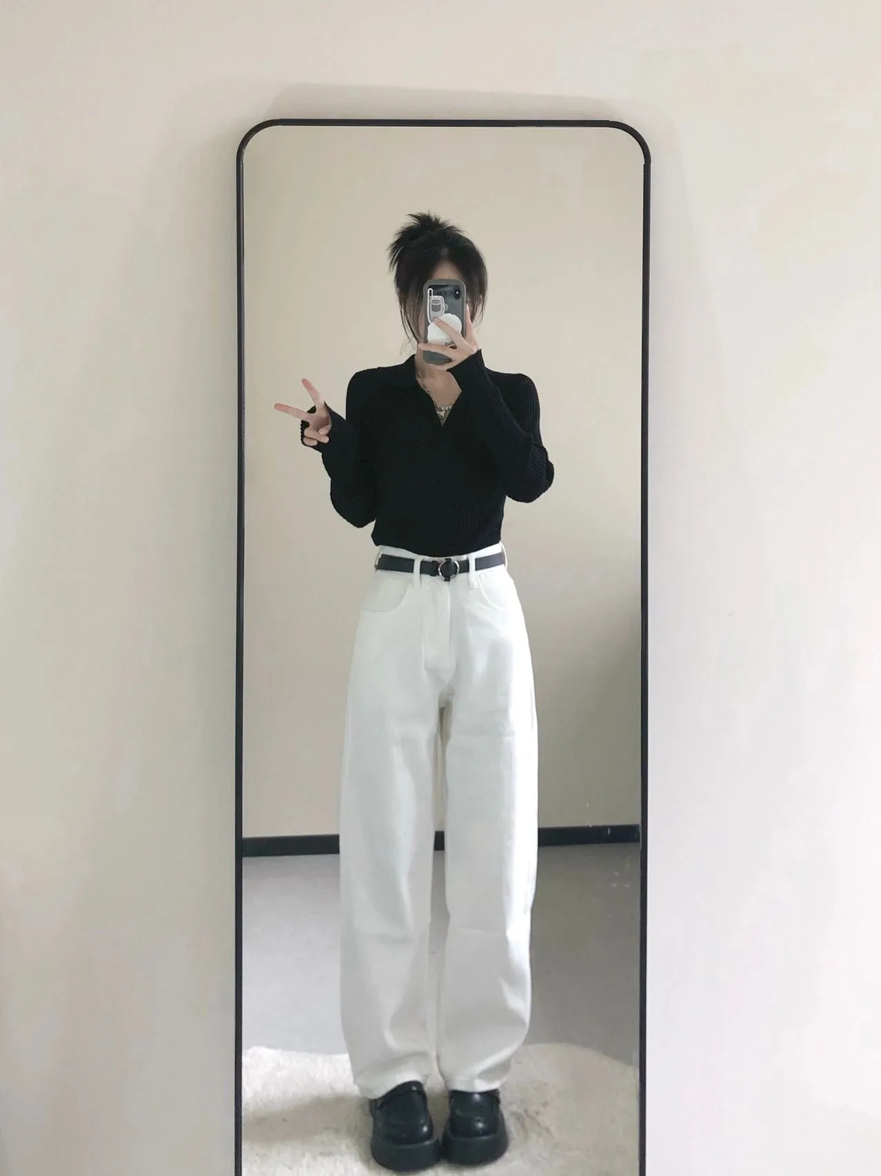 

plus Size Women's V-Ne Long Sve Knitwear Slim Fit Collar Base irt Spring Autumn Winter Inner Wear Faionable