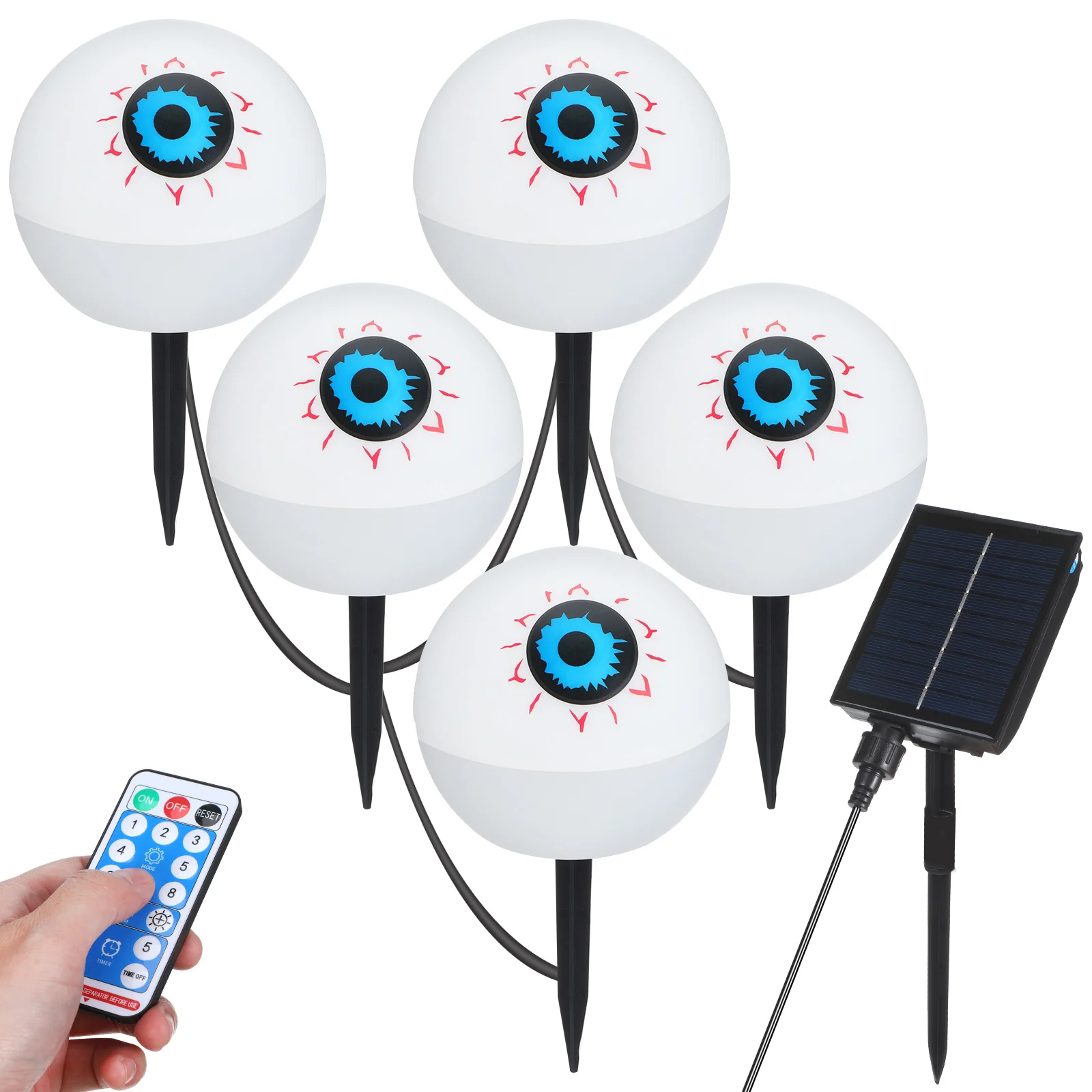 

Solar Horror Light String Christmas Lights Outdoor Halloween Ghost Stake Garden