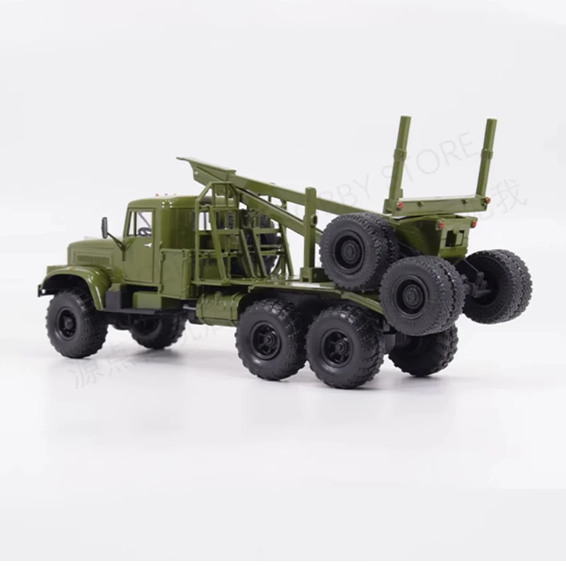 Diecast Alloy 1:43 Scale Kras Wood Transport Vehicle KRAZ-255L1 Forest Guardian JGRN054 Model Collection Toy Gift Souveni