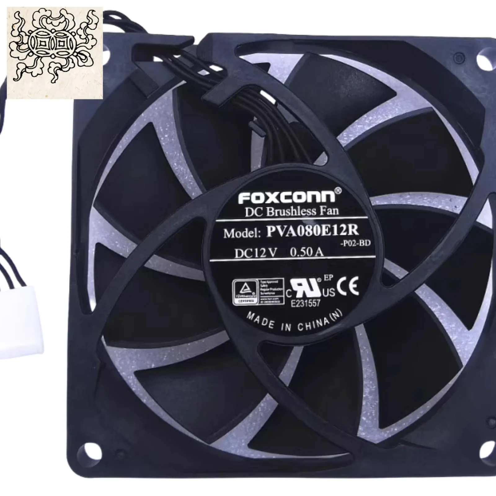 

Jinlingge для 80-мм ШИМ-вентилятора, радиатора, охлаждения, радиатора 8015 PVA080E12R, 8 см, охлаждающий вентилятор с ШИМ, 12 В, 0,5 А, тонкий одиночный шарикоподшипник