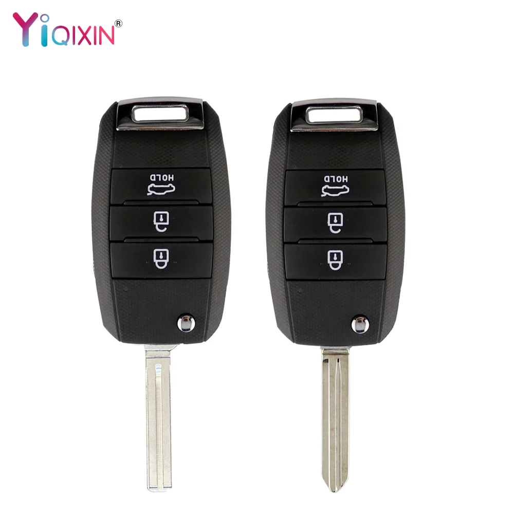 YIQIXIN Remote Folding Flid Key Car Shell 3 Buttons For Hyundai Kia K2 K3 K5 Carens Cerato Forte Rio Sorento Ceed Stonic HYN14