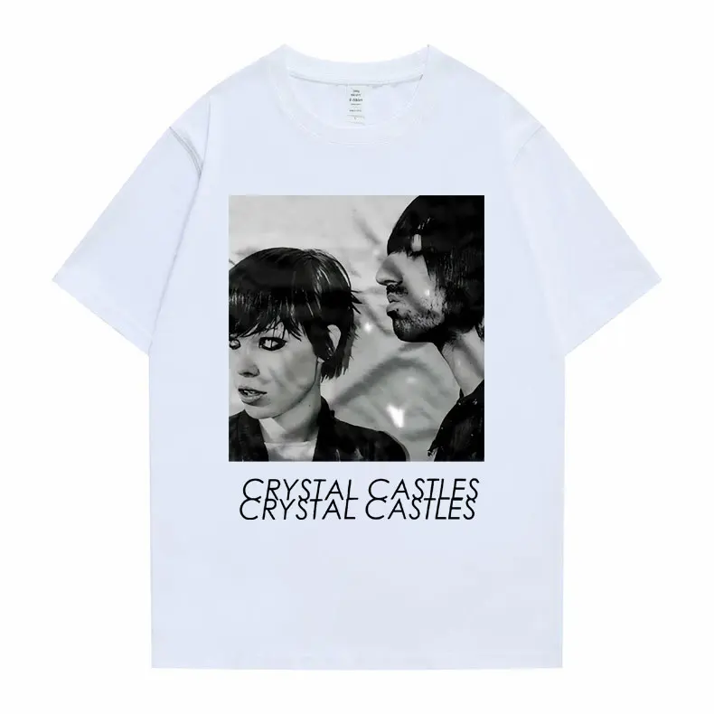 Crystal Castles Graphic T Shirts para Homens e Mulheres, T-shirts