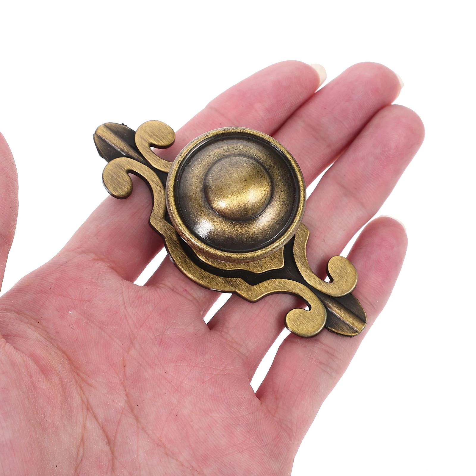 

10 pcs Vintage Bronze Cabinet Drawer Pulls Solid Furniture Handles Door Knobs Single Hole Durable Decorative Hardware