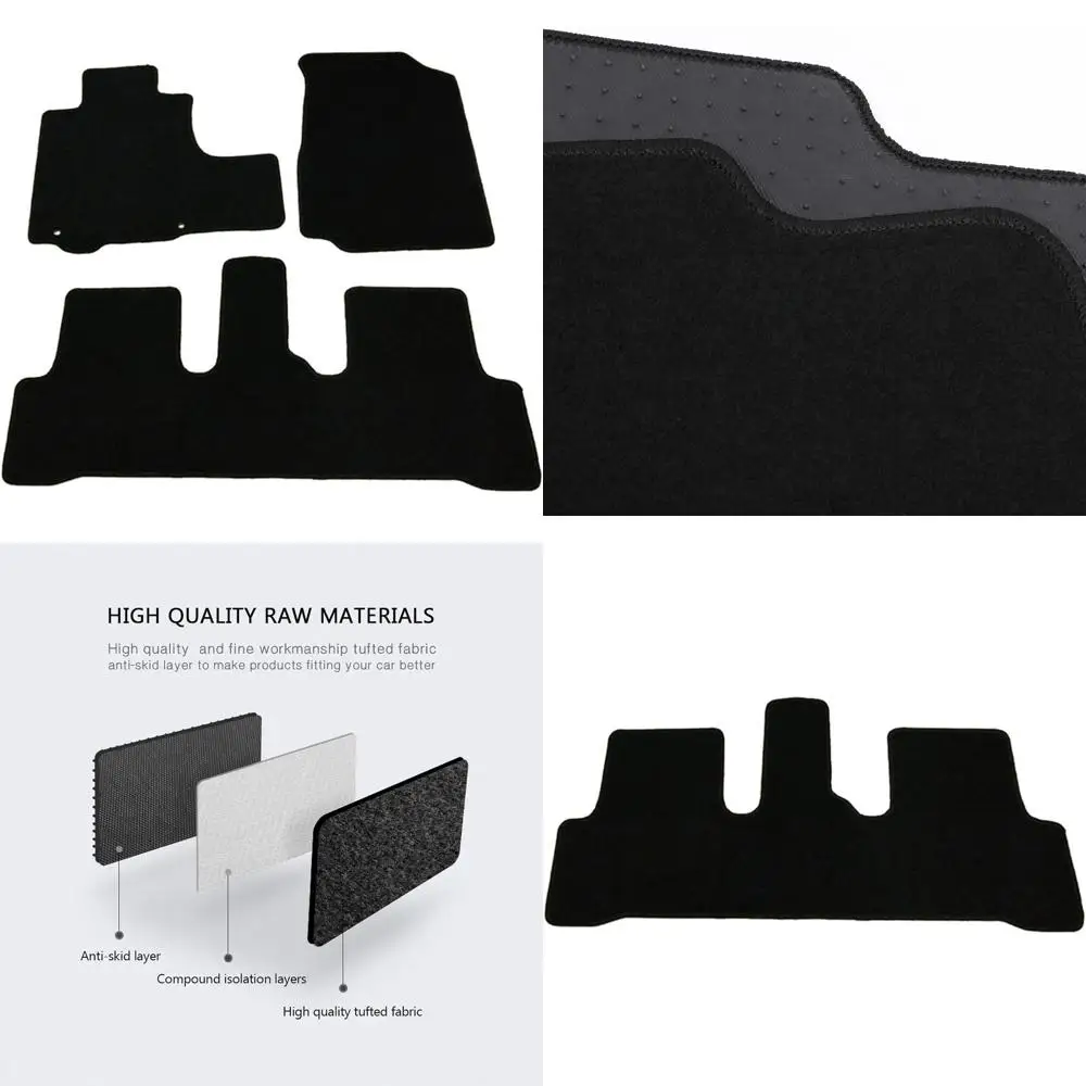 

Коврик для пола, совместимый с Honda CR-V 2007-2011, заводские автомобильные коврики, передний и задний нейлон от IKON MOTORSPORTS, 2008 2009 г.