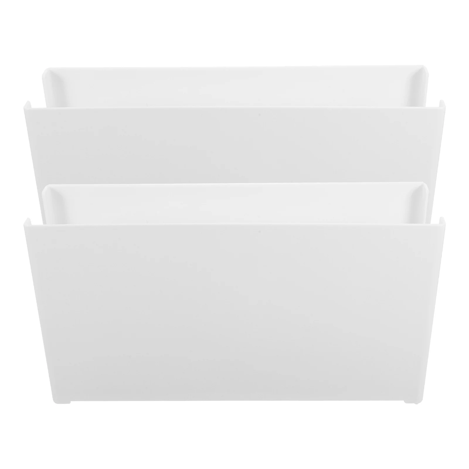 

2pcs Desktop Storage Box Vertical Paper Organizer File Folder Magazine Document Shelf Office Classroom Organizer Rack Foldable