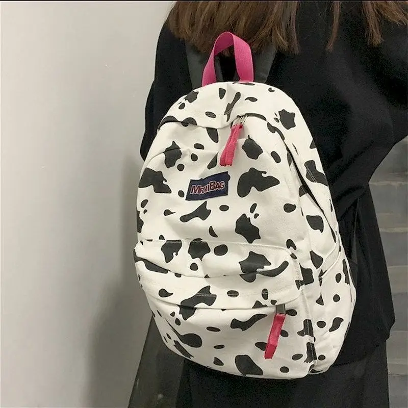 

Рюкзаки с леопардовым принтом, студенческие, большой вместимости, в стиле колор-блок, Harajuku, для мужчин и женщин, новинка 2026 года, дорожные сумки