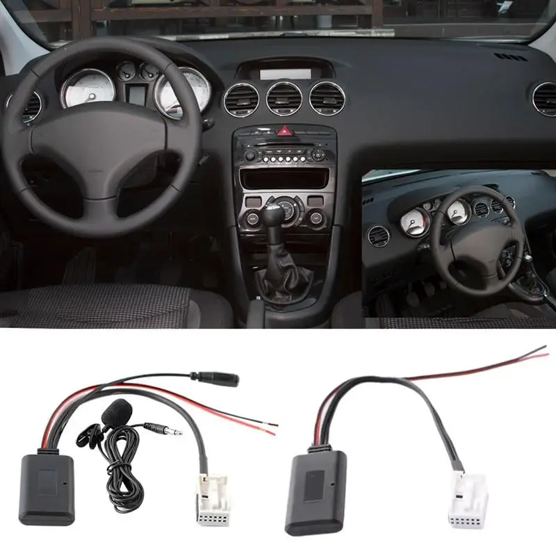 12Pin Bluetooth Module Wireless Car Radio Stereo Music Aux Cable Adapter For Peugeot 307 408 508 ForCitroen Sega Stereo Receiver