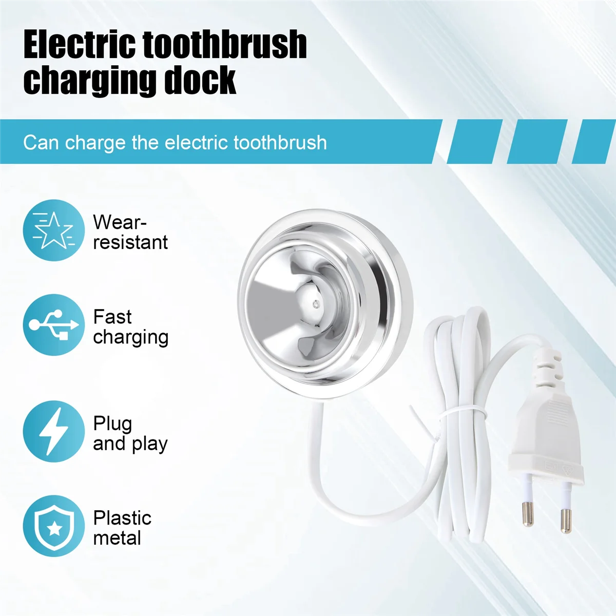 El nuevo para Philips Sonicare DiamonClean cargador de cepillo de dientes CBA1001 cepillo de dientes eléctrico serie 9300/9500/9700 sin caja enchufe de la UE