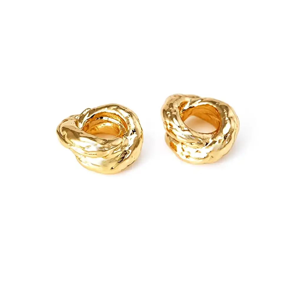 4MM 6MM 18K Goldfarbene Messing Runde Gedrehte Kreisförmige Armband-Abstandhalterperlen Schmuckherstellungszubehör DIY-Zubehör – Detail 8