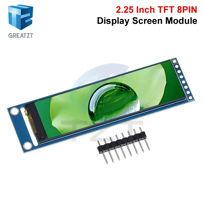 GREATZT 2.25 inch TFT LCD ST7789 small screen 76*284 module LCD full view SPI color screen
