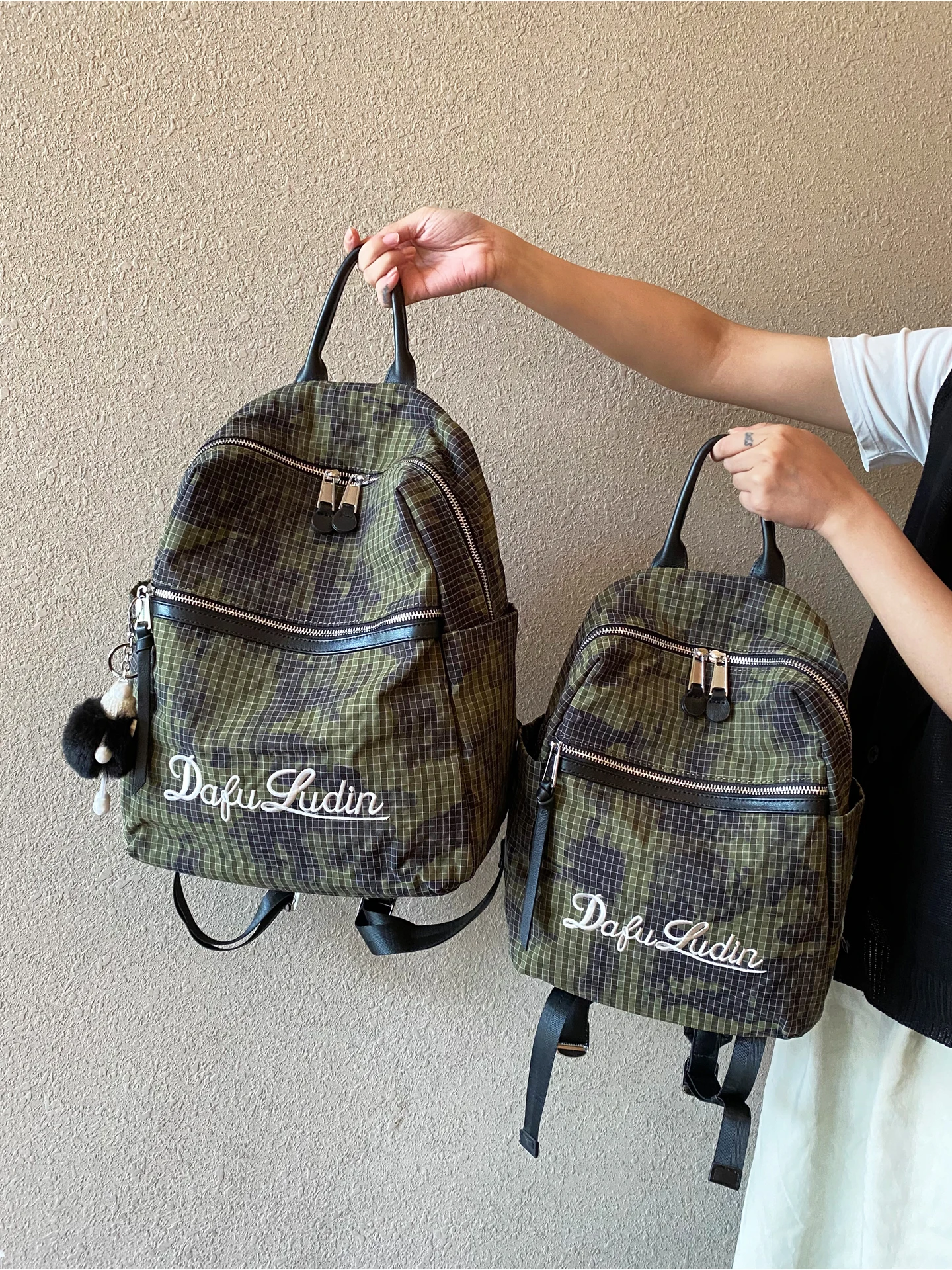Luxury Brand Bolsa Feminina Backpack Women's 2025 New Mochila Femenina Camouflage Campus Girls Schoolbag Trendy Backpack