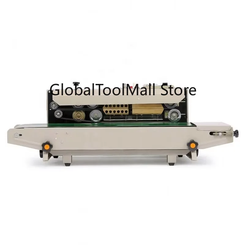 Horizontal Heat Plastic Bag Pouch Sealer Automatic Continuous Sealing Shrink Sleeve Sealing Machine Stop Button