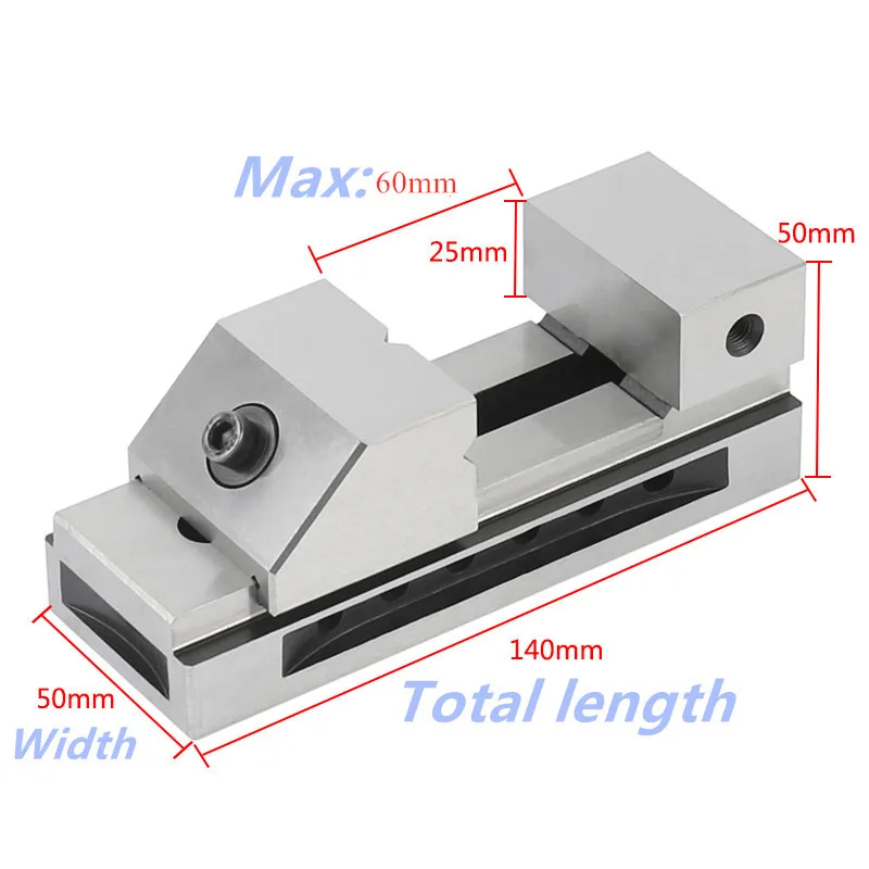QKG50 precison tool vise, machine vise, high accuracy 0.005mm, width of vise: 50mm, clamping tool