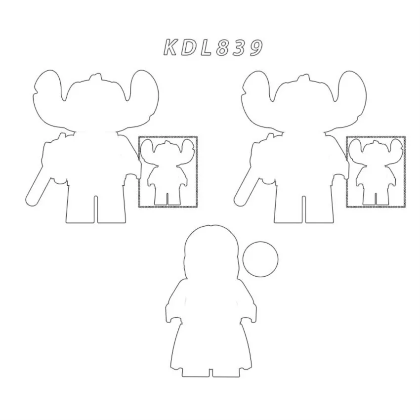 Blocs de construction de figurines de film de dessin animé pour enfants, KDL839 K2252 K2253 K2254, meilleur cadeau pour garçons et filles, jouets d'anniversaire et de vacances