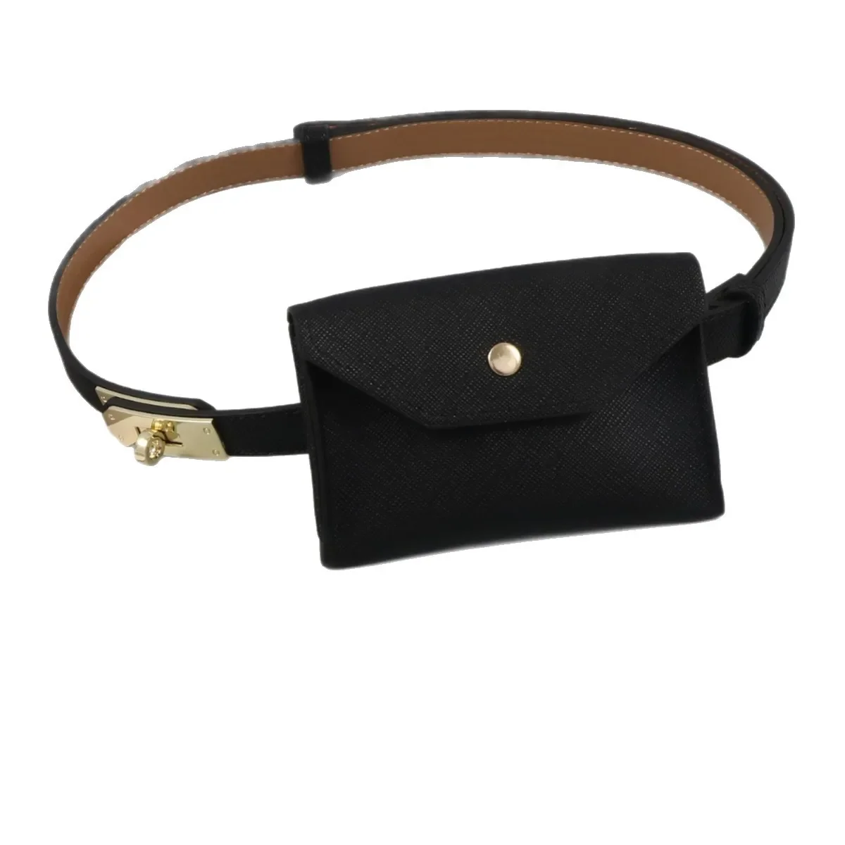 Women's PU Leather Belt Kelly Decorative Belt for Coats Skirts Pants Dresses Waist Bag Neutral Minimalist Style Fastening Buckle