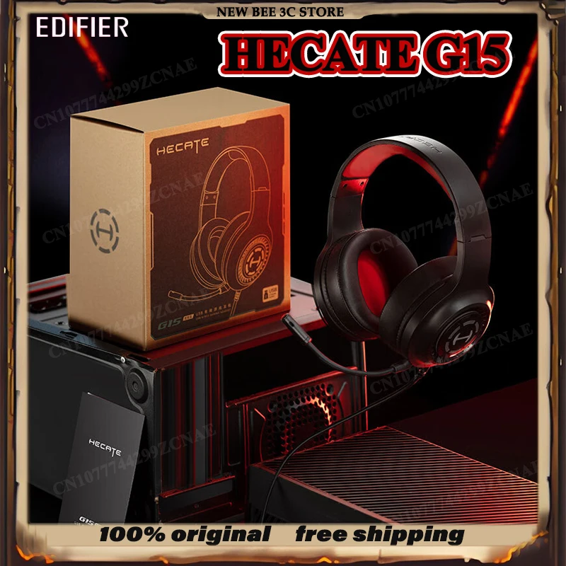 

НОВЫЕ Игровые наушники EDIFIER HECATE G15 Esports Gaming Edition с объемным звуком 7.1 и микрофоном, легкие (206 г)