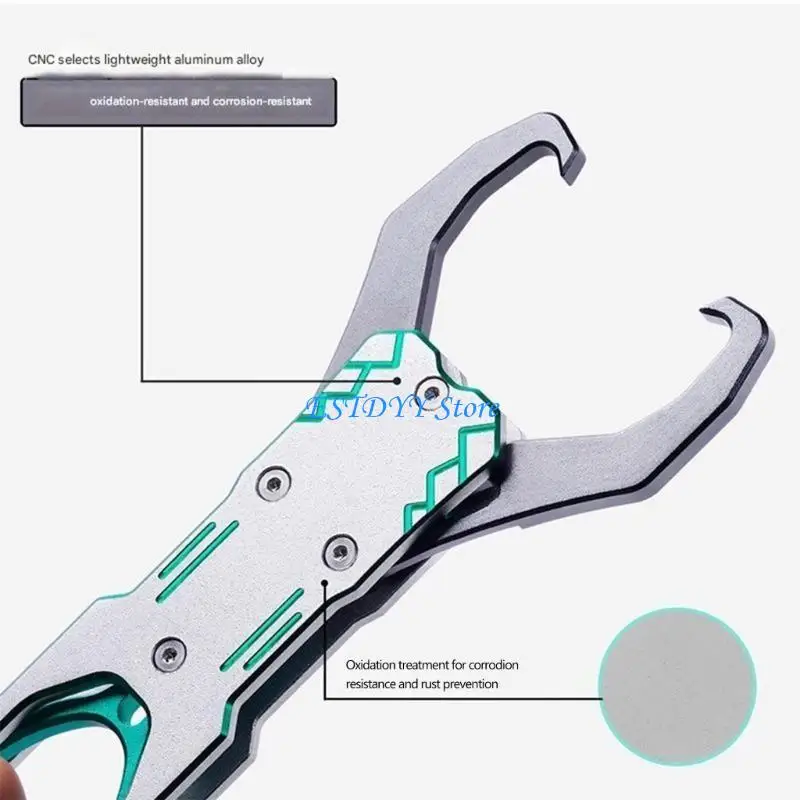 G6DE Aluminum Gripper Built in Scale for Efficient Fish Removal and Weighing