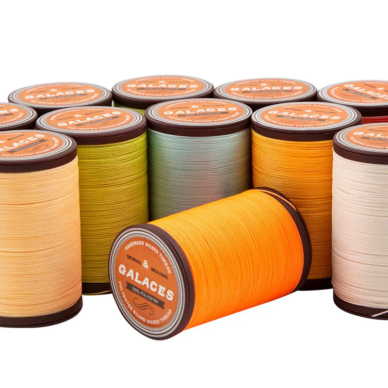 0.45mm 0.55mm 0.65mm 0.80mm Round Waxed Thread Waxed Cord for DIY & Hand Stitching