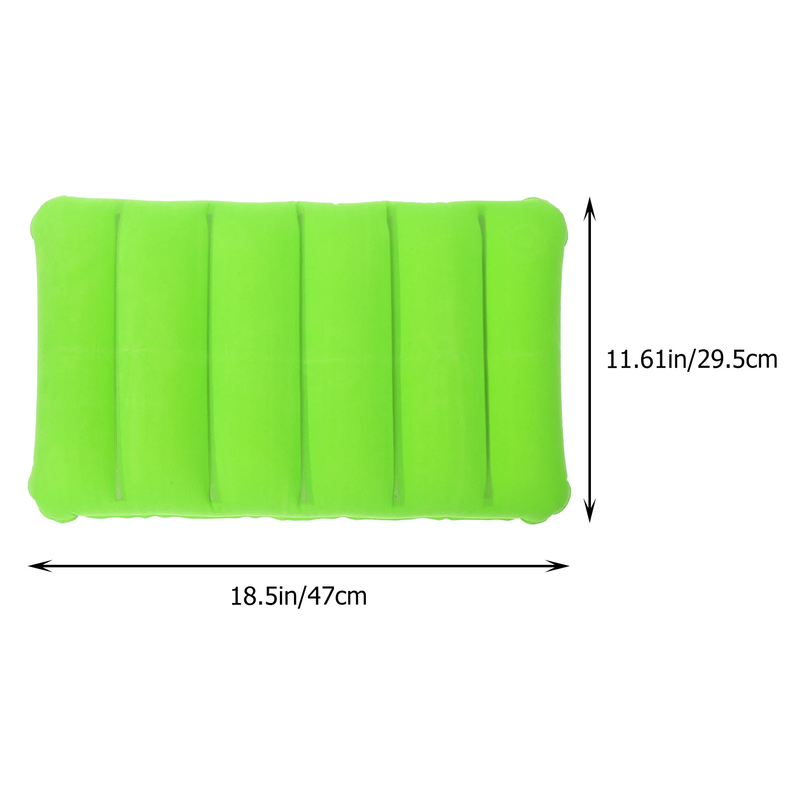 1 قطعة وسادة قابلة للنفخ للسفر التخييم المحمولة وسادة النوم سميكة يستريح وسادة سيارة مكتب في الهواء الطلق الظهر #5