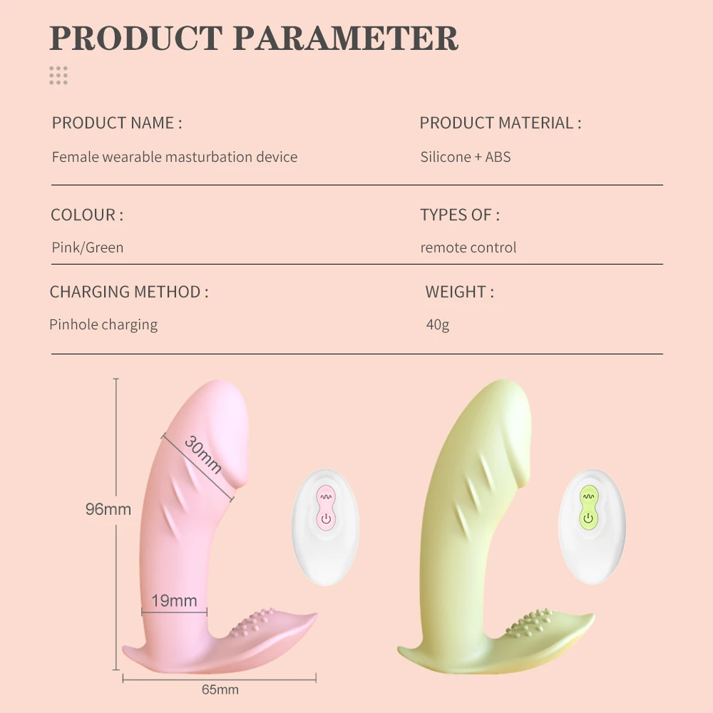 Wearable Dildo Vibrators Pink Silicone Vibrator Fake Penis Vagina G-Spot  Clitoris Stimulator Dildos Sex Toys for Womans