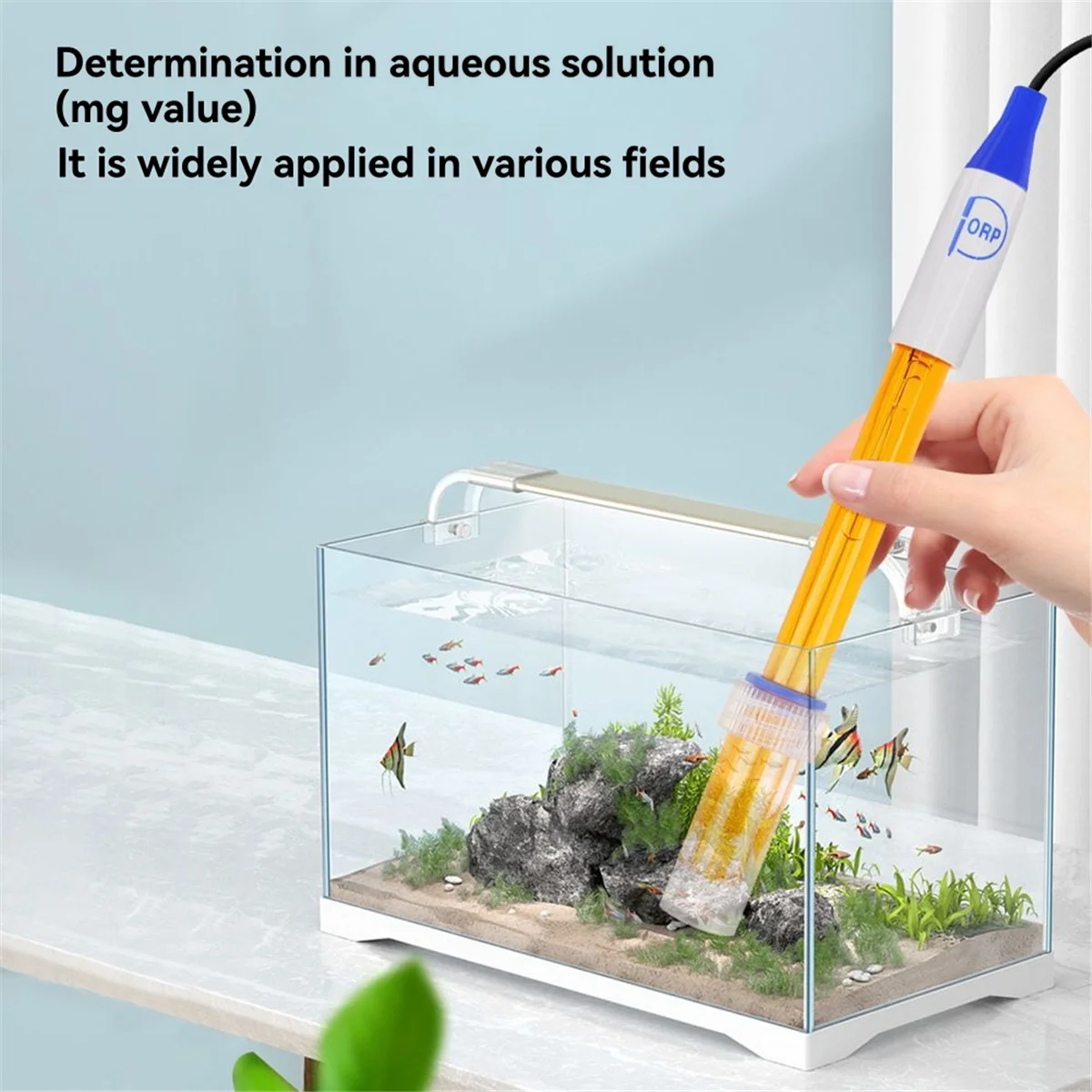 Sonda de eletrodo composto orp a002, sensor de substituição orp, sonda de alta precisão adequada para laboratório, aquário, hidroponia