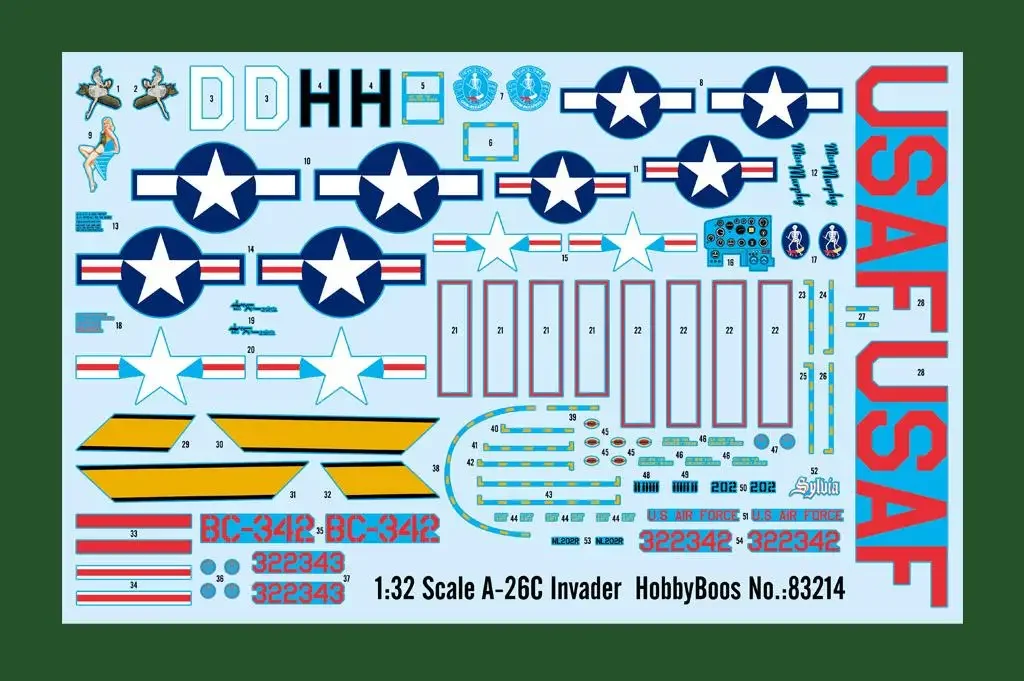 Zestaw modelarski hobbyboss 83214 w skali 1:32 A-26C lnvader