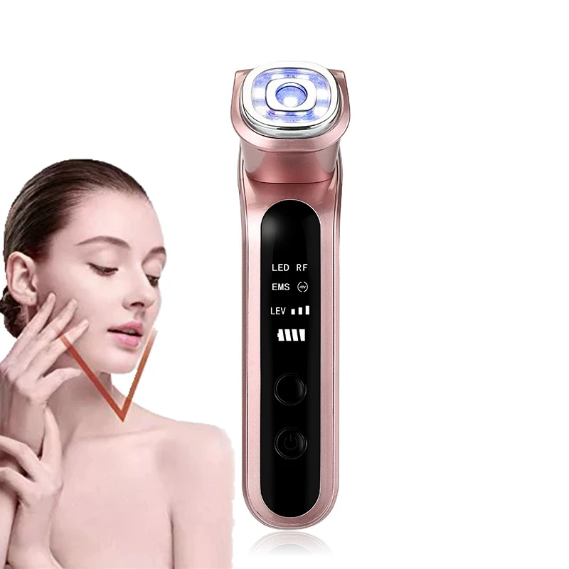 Skin Care Machine 7 color Led Massager Therapy Wand Tightening Face Lifting Machine Mini RF Beauty Device