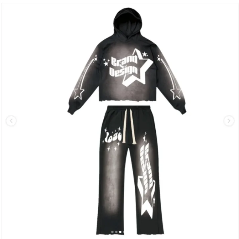 Neues 3D-gedrucktes, modisches, lässiges Kapuzenset für Erwachsene im europäischen und amerikanischen Stil