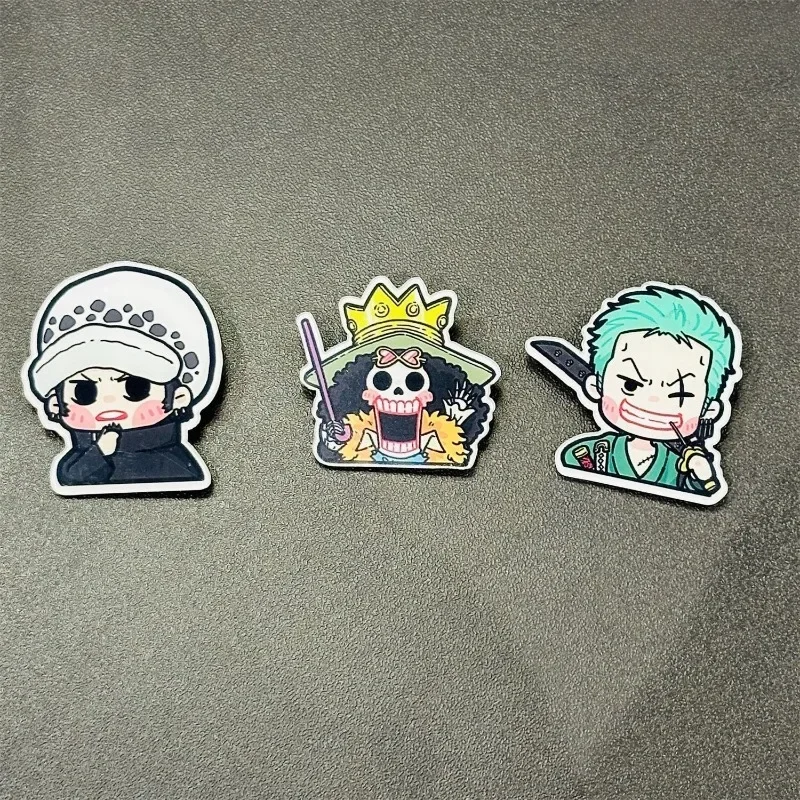 원피스 카와이 만화 Luffy Zoro Choba Usop 만화 아크릴 브로치 옷 schoolbag 귀여운 학생 배지 장식 도매