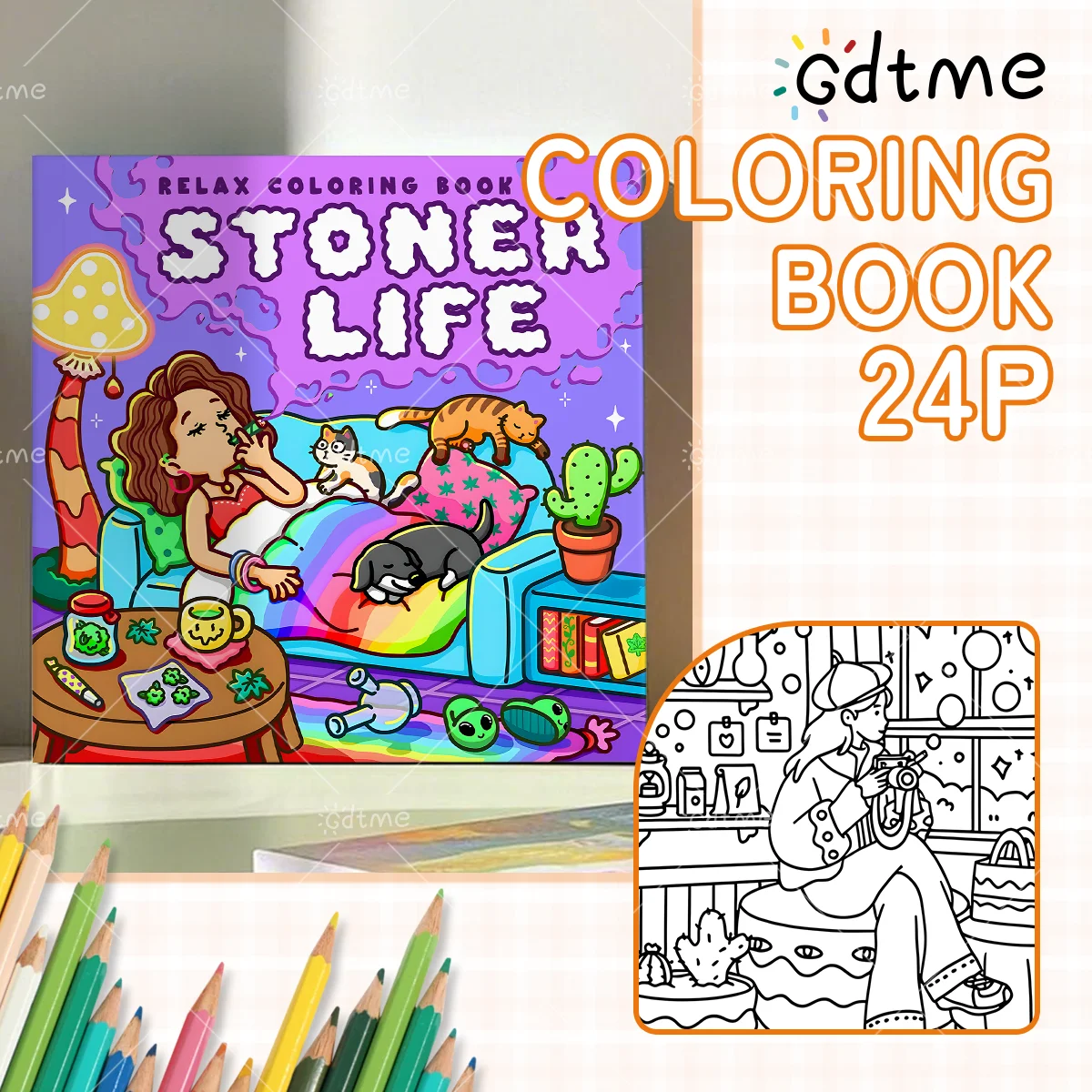 

RELAX Coloring Book for Adult Featuring Bold-easy Pattern for Relaxation Graffiti Painting Drawing Books