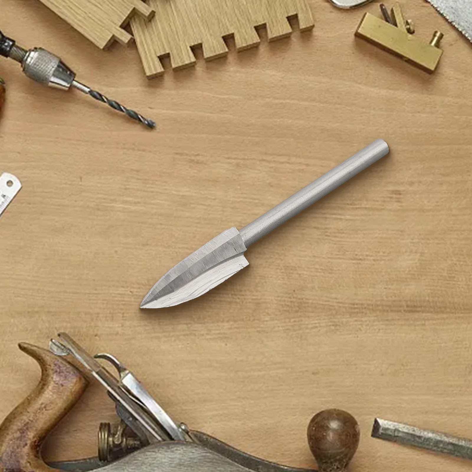 

Brand New High Quality Power Tools Wood Carving Tools 10Pcs For Carving Drilling Shank 3mm/0.12in Silver Color