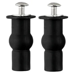 2pcs Toilet Seat Screws Hinges Expanding Rubber Top Nuts Fixings WC Blind Hole Bathroom Accessories Replacement Toilet Parts