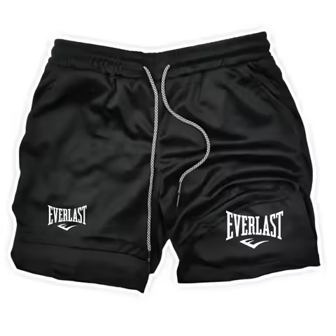 2026Men Running Shorts 2 in 1 Double-deck Sport Shorts Sportswear Gym Fitness Short Pants Training Jogging Bottom Men's Clothing