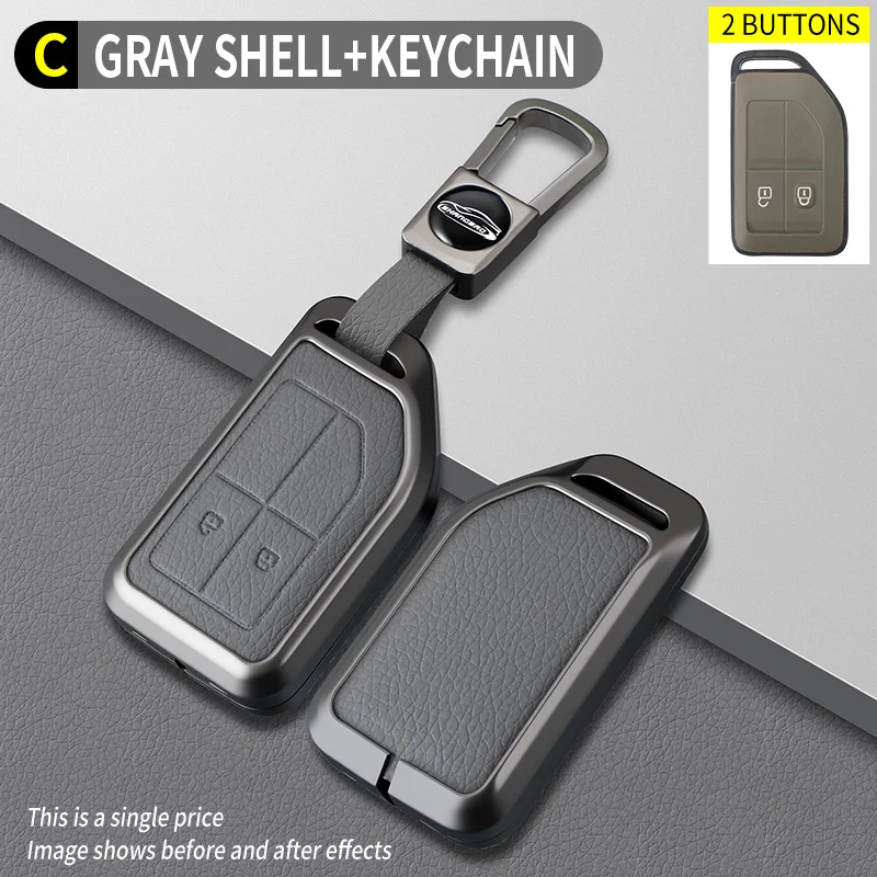 Zinklegering auto sleutelhoes beschermhoes houder voor Volvo FH16 RC FM EVRO 6 fh CARGO 555 FM zware vrachtwagen sleutel volledige bescherming accessoire