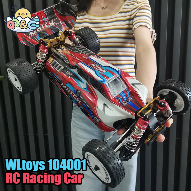 Wltoys 104001 1/10 RC Car 4WD 2.4G Racing Cars 45km/h High Speed Vehicle Models Off-Road Drift Remote Control Toys for Children