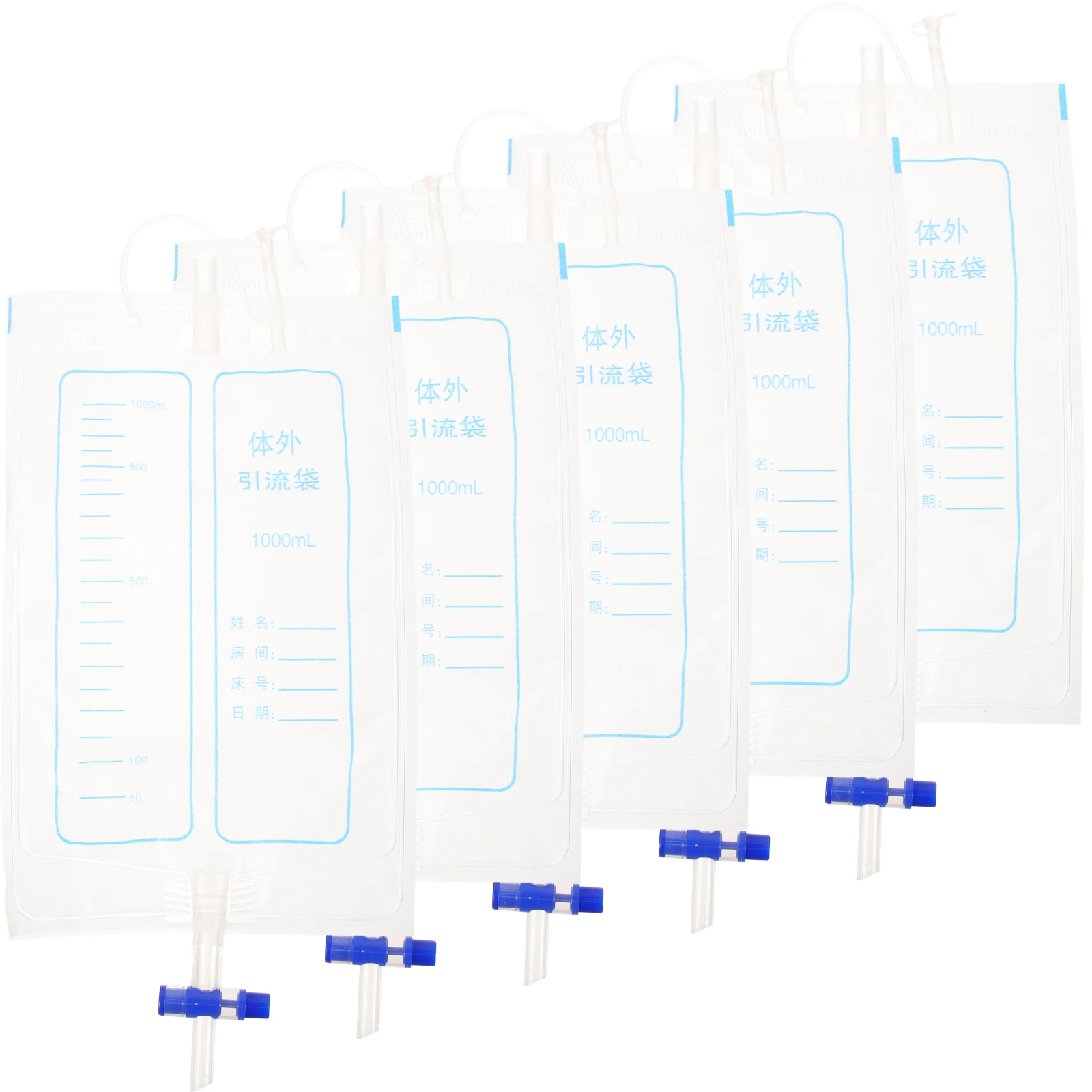 

5 Pcs Urine Bag Urinary Drainage Pee Container Men Portable Toilet Storage Urinals Suite