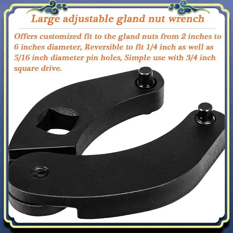 

AU16-Набор больших и малых регулируемых гаечных ключей для сальниц для гидравлических цилиндров 1266 и 7463 (набор из 2 шт.)