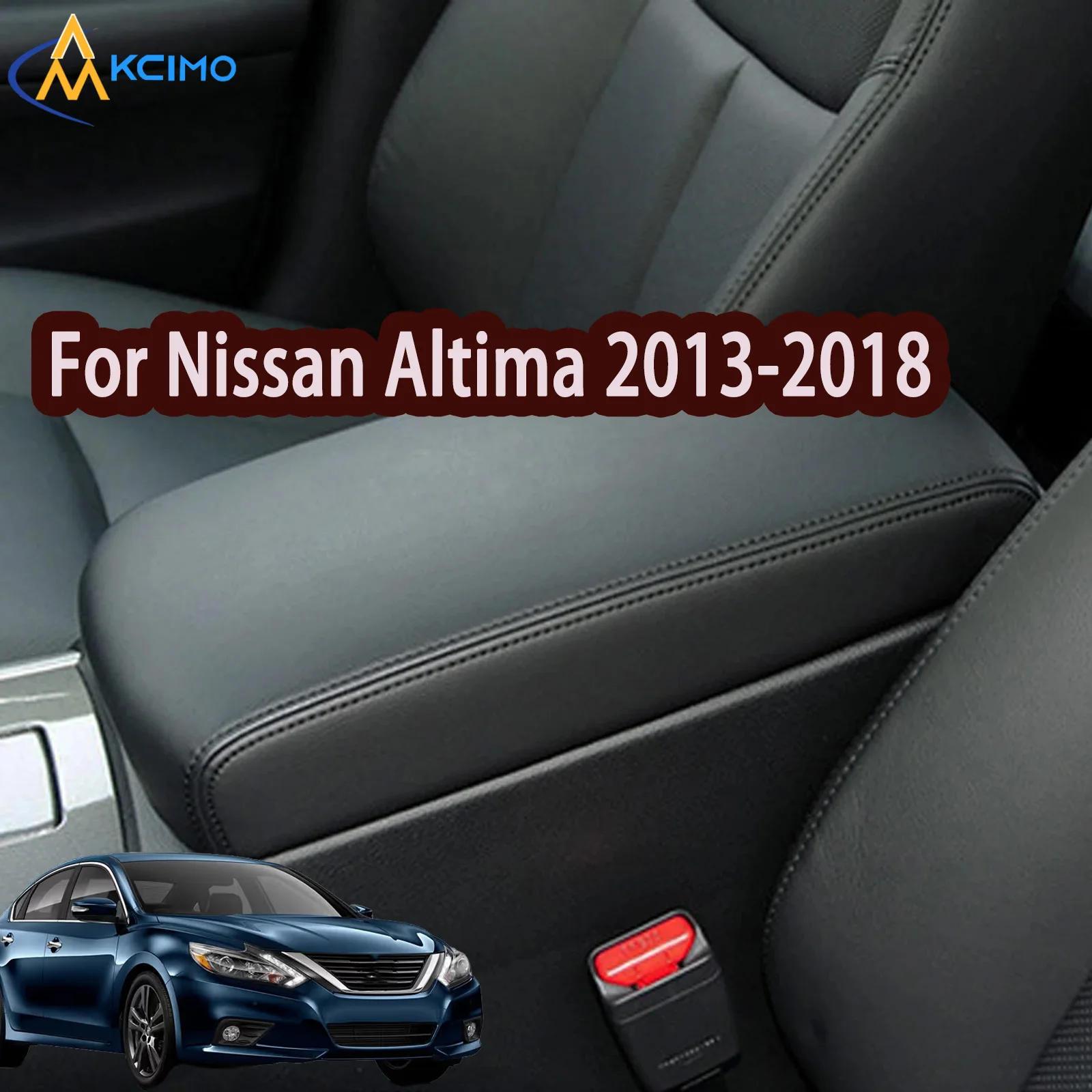 For Nissan Altima 2013-2018 Car Armrest Cover Scratch proof Waterproof Cover Microfiber Leather Car Interior