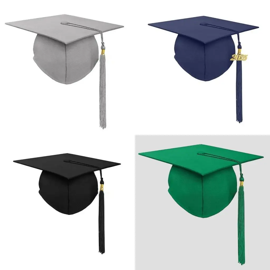

A52E Прекрасная выпускная шляпа Fringe Unisex Closure Graduation Hat