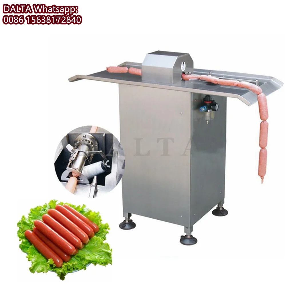 

2022 New In 15-52mm Semi-Automatic Pork Sausage Linker Knot Tie Equipment Electric Stainless Steel Material