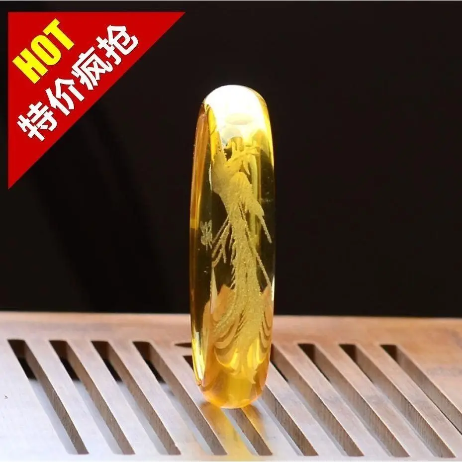 

Женский браслет с кристаллами, браслет с желто-розовыми и белыми кристаллами, браслет с драконом и фениксом.