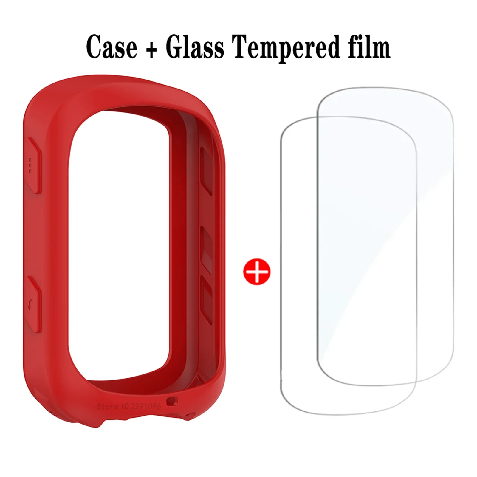 2Pcs kaca Tempered + casing silikon untuk Garmin Edge 540 GPS sekitar Stopwatch layar pelindung penutup untuk Garmin Edge 840