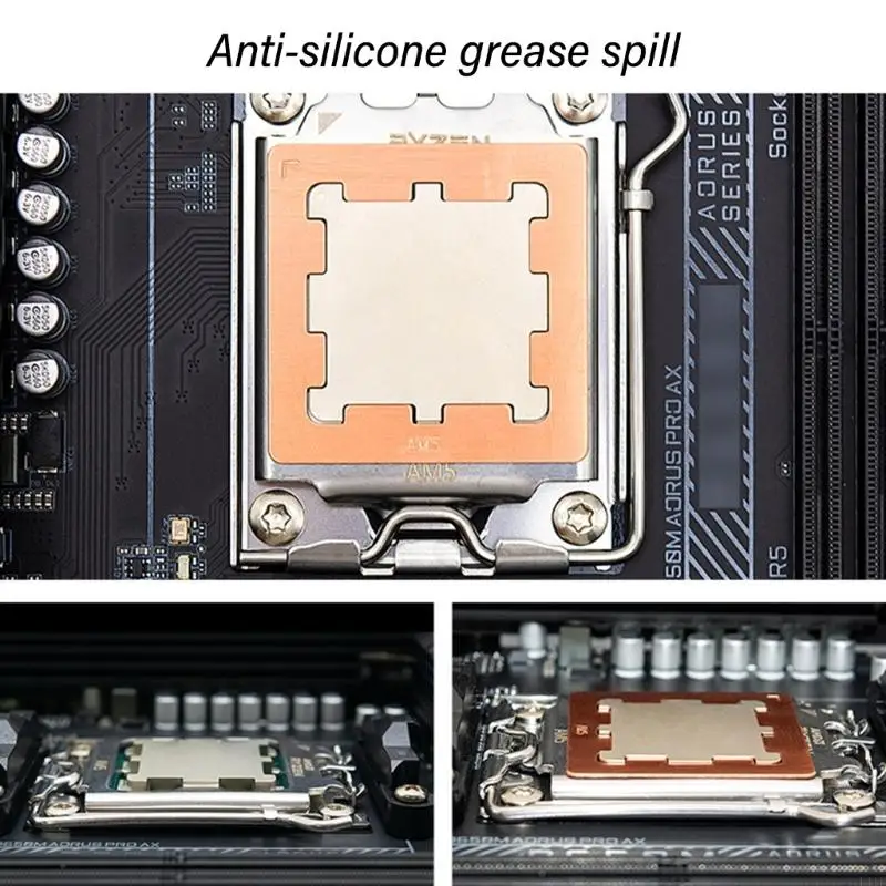 L41F AM5 CPU THERMAL PAD AM5 PASTES THERMAL GUART สำหรับ 7950X 7900X 7700X 7600X การกระจายความร้อนที่ดีขึ้น