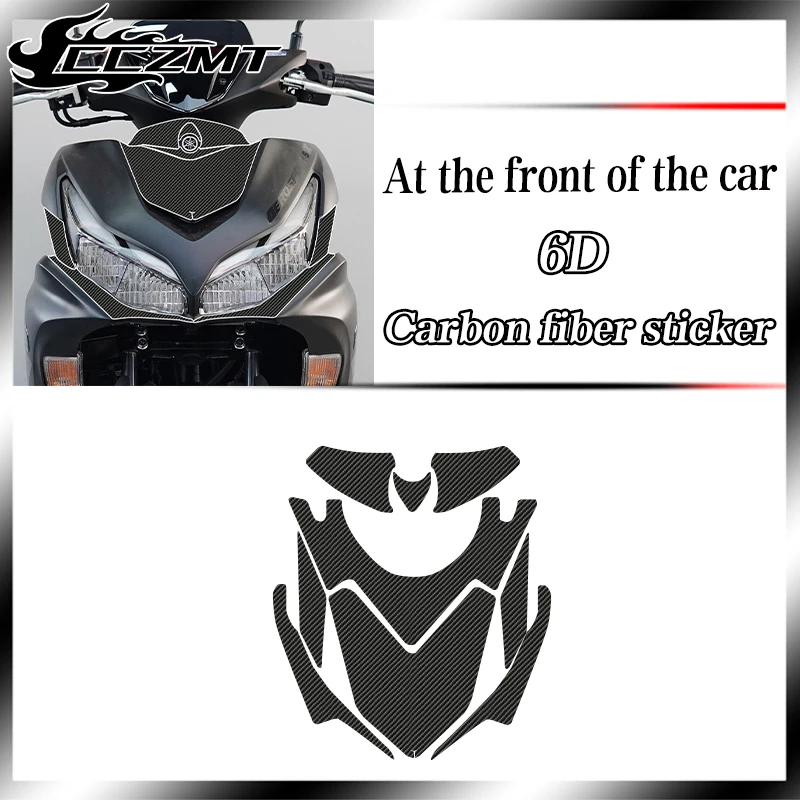 For YAMAHA NVX155 AEROX 155 nvx155 2021 2022 2023 stickers 6D carbon fiber decorative protective film accessories