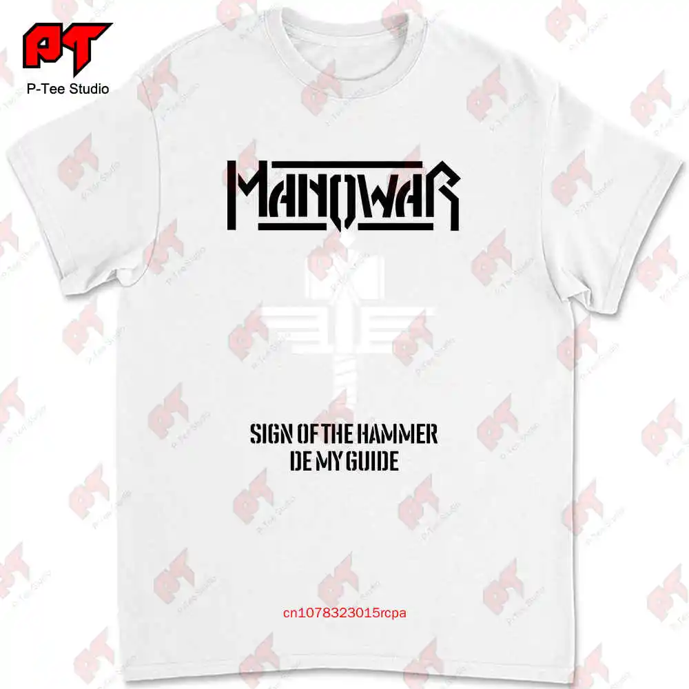 New Dtg Dtf T Shirt Manowar Sign Of The Hammer Size S M L Xl Xxl 3Xl 4Xl 5Xl 6Xl 7Xl F04W