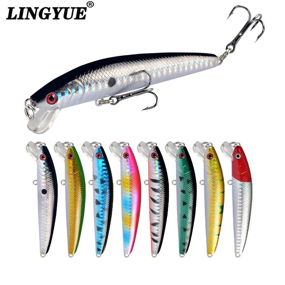 

1pc Minnow Fishing Lures Floating Hard Bait Artificial Bait Wobbler Crankbait Fishing Tackle