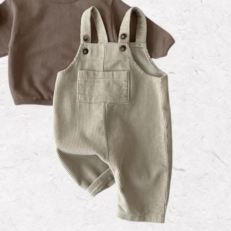 

0-3Y Newborn Baby Spring Autumn Corduroy Romper Overalls Soft Comfortable Infant Jumpsuit Cute Design Rompers for Boys Girls